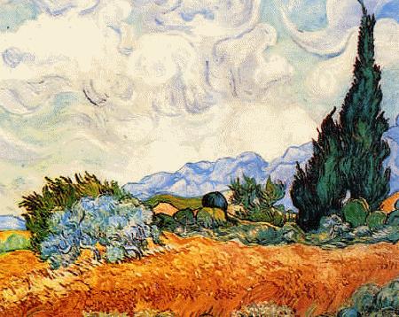 Vincent Van Gogh Wheat Field With Cypresses china oil painting image
